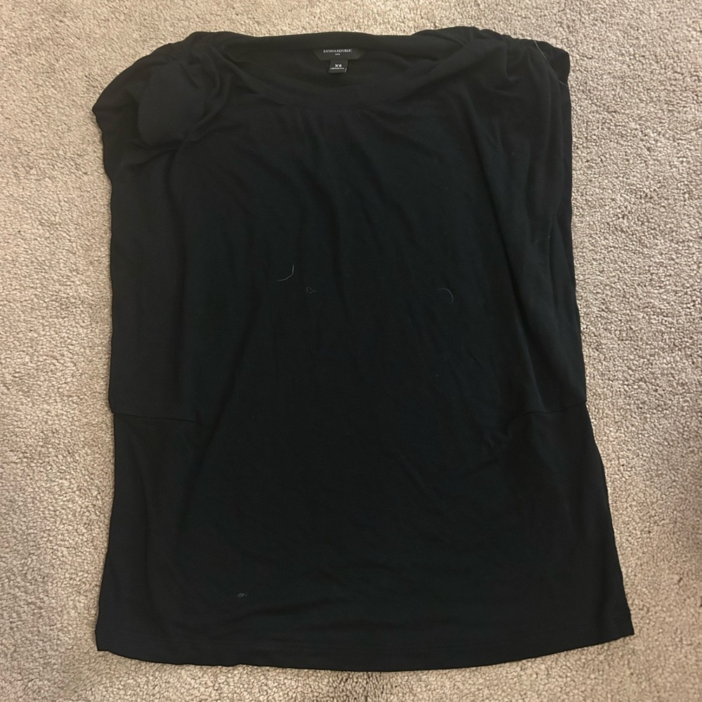 Black Short Sleeve Top